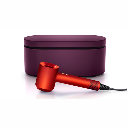 Dyson Supersonic hair dryer in Topaz orange and Byzantine purple
