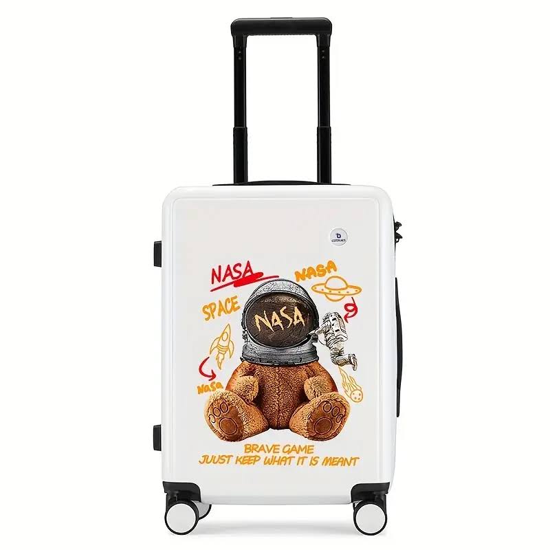 Trolley Suitcase with Customized Cartoon Pattern